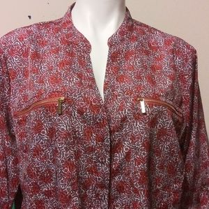 Michael Kors V-Neck Blouse Size X-Large